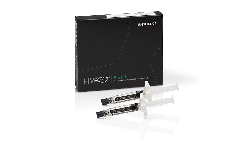 HYAcorp Feel, 2x2ml acid hialuronic pentru zona ochiilor intunecata