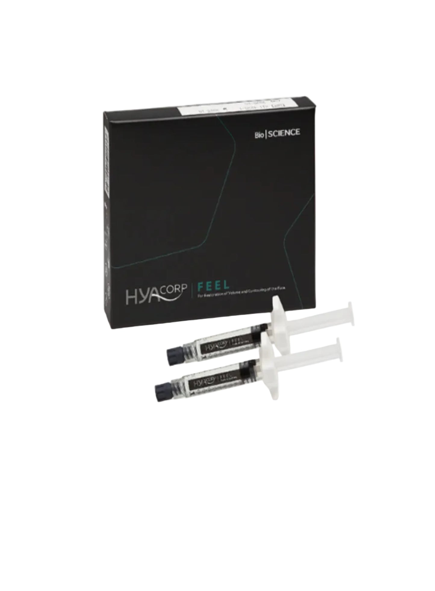 HYAcorp Feel, 2x2ml acid hialuronic pentru zona ochiilor intunecata