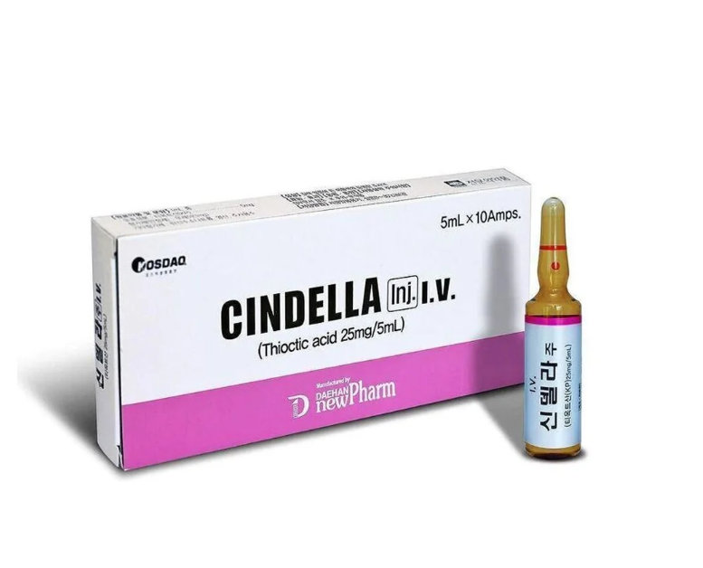 CINDELLA – Soluție injectabilă cu acid tioctic (acid alfa-lipoic), 5 ml