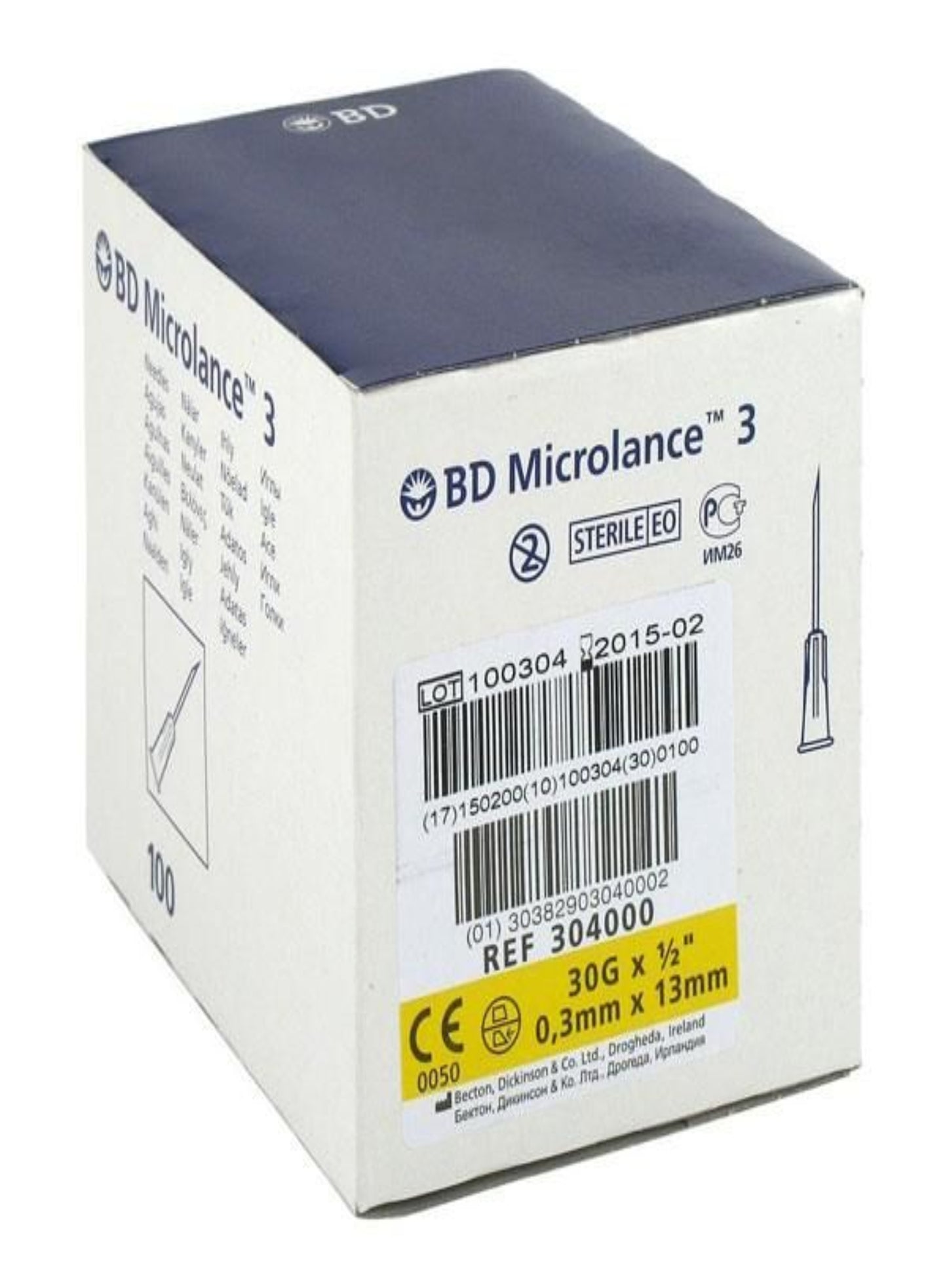 Microlance Ace Seringa Galbene – Consumabile, 100x30G x 13mm