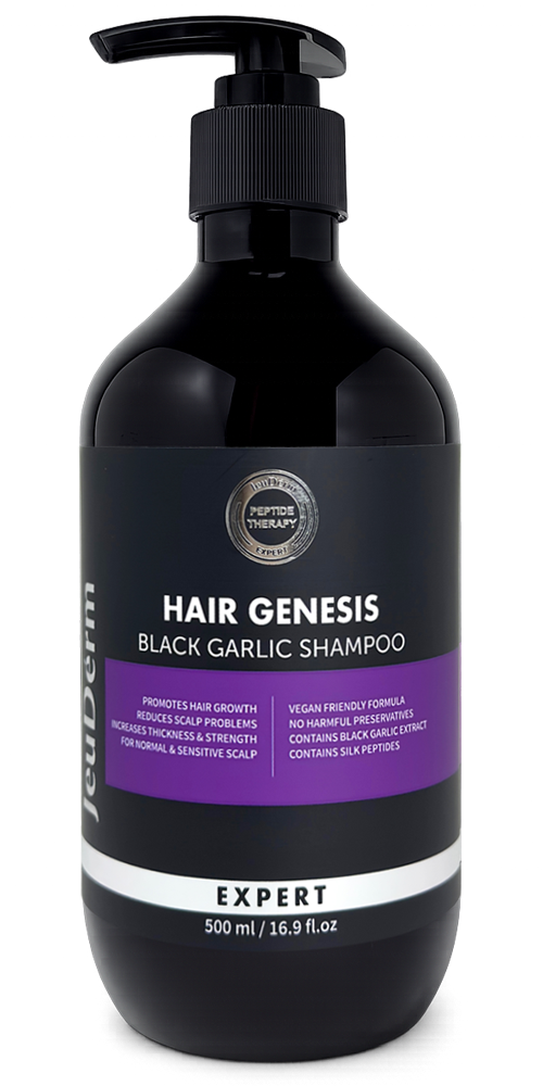 JeuDerm HairGenesis Sampon Usturoi Negru – Dermatocosmetice, 1x500ml
