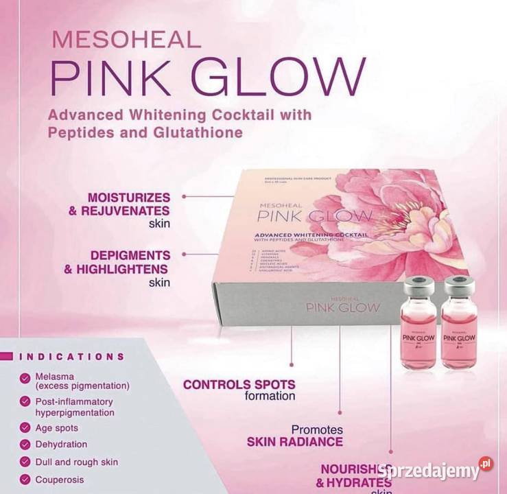 Mesoheal PINK GLOW 1 x 5 ML – acidul hialuronic